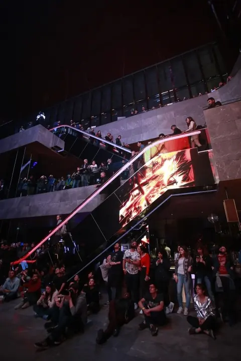 Daito Manabe + Satoshi Horii “phenomena” at THE CREATORS 2021