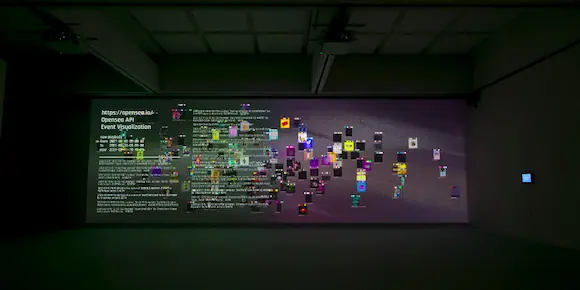 “Gold Rush” – Visualization + Sonification of Opensea activity