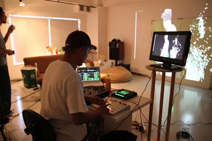 live visuals for KeizoMach!ne at Womb