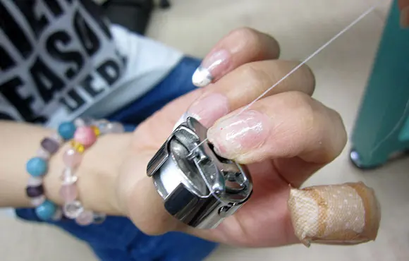 Pa++ern esoteric language for embroidery