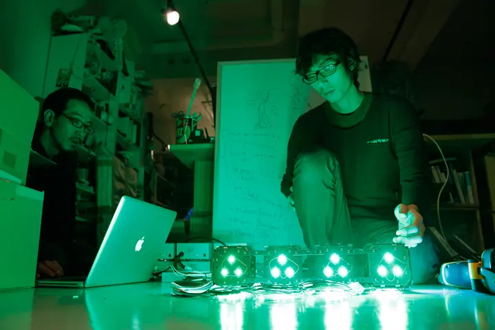 interactive system for “1 2 3 4 5 6 7 8 9 10″ and “Perfume’s Rule”