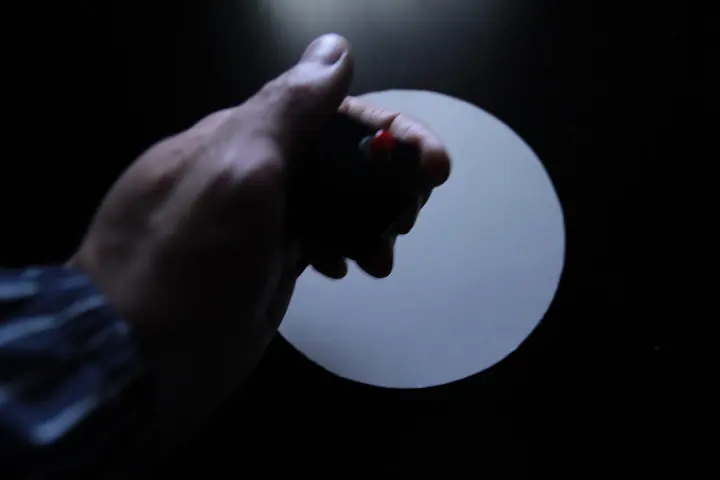 UV laser fade out at 大分市美術館