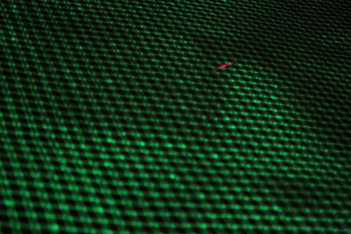 UV laser fade out at 大分市美術館