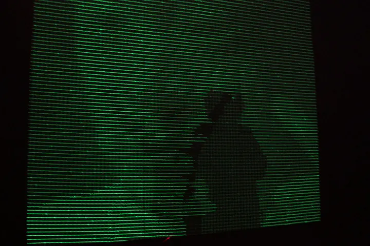 UV laser fade out at 大分市美術館