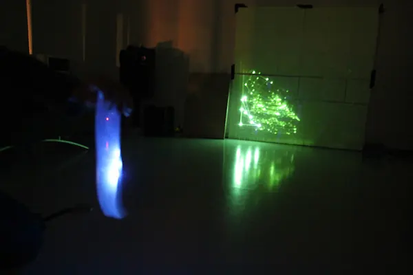 UV laser fade out test