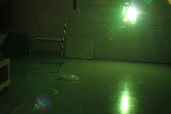 UV laser fade out test