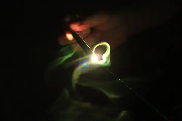 UV laser fade out test