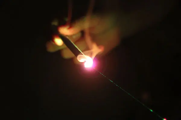 UV laser fade out test