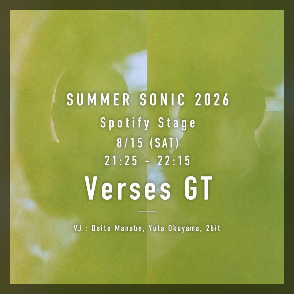 SUMMER SONIC 2026 – Verses GT