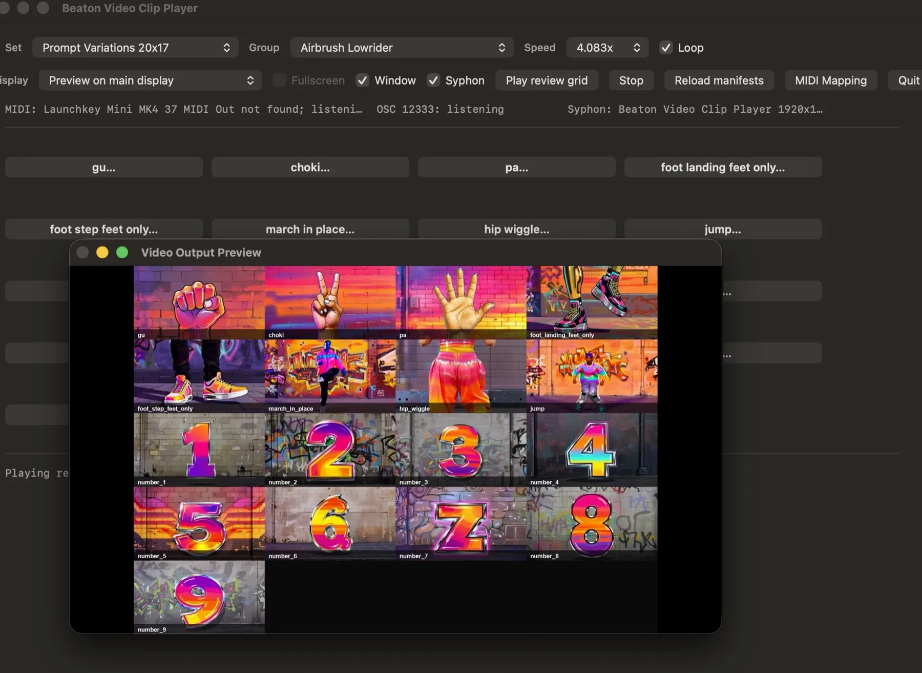 Beaton Video Clip Player review grid preview