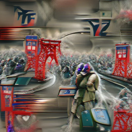 VQGAN+CLIP output for Frenzied Tokyo