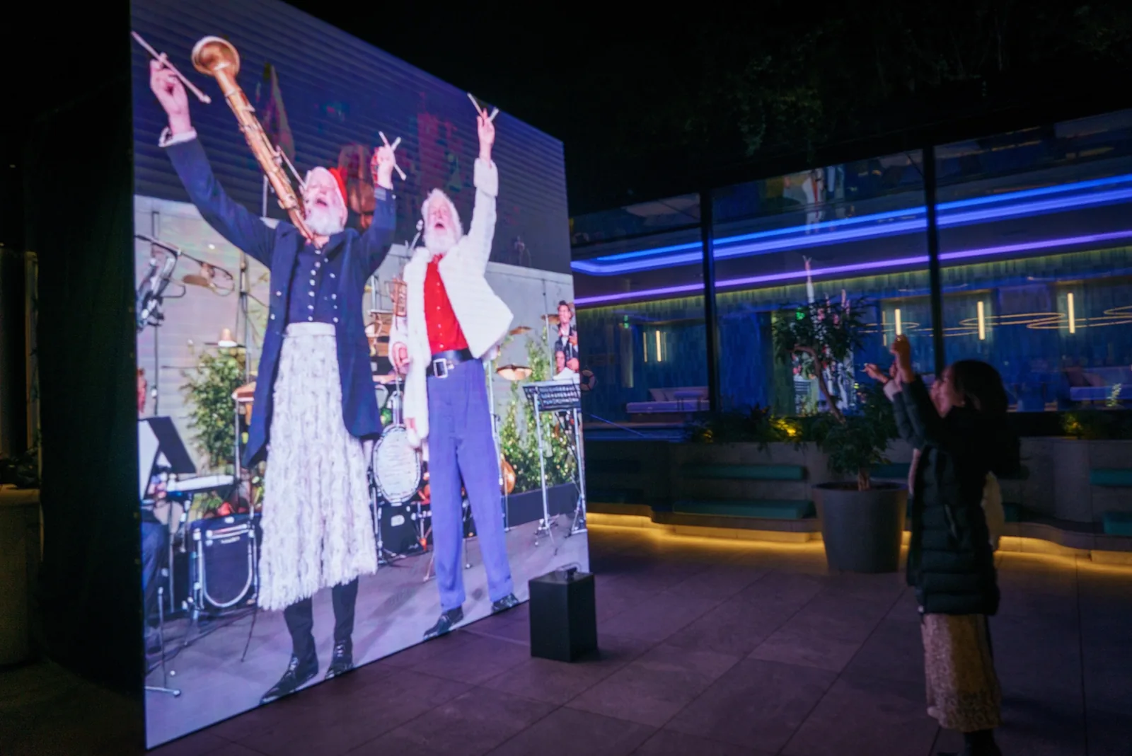 Transformirror LED screen at W Osaka